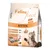 Porta 21 Feline Finest Kitten, crocchette per gattini, 2 kg. 90% proteine animali, 10% vegetali. Gusto pollame e pesce con riso ed erbe aromatiche. Immagine di un gattino e ingredienti visibili.
