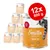 Smilla Poultry Pot with Beef, 12 puszek po 800 g. Na etykiecie: kot, napisy 'contains taurine', 'grain-free', 'made in Germany'.