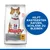 Hill's Science Plan Sterilised Cat Adult 1–6 years with chicken. Texte en allemand : 'HILFT KASTRIERTEN KATZEN, SCHLANK ZU BLEIBEN'.