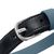 HUNTER Halsband Wolmar BioThane® x leer, rookblauw/zwart