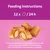 Feeding recommendation: 12 pieces per 24 hours. Reduce main meal accordingly, store in a cool, dry place, use within 4 weeks after opening, provide fresh water.