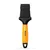 Brosse WAHL avec tête noire et manche orange, structure visible sur la tête de la brosse. Brosse WAHL avec tête noire et manche orange, structure visible sur la tête de la brosse.
