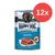 Happy Dog Sensible Pure Sweden, Wild Pur. Abbildung einer Dose mit rotem Fleisch und Hundebild. Packungsgröße: 12x.