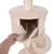 Cat tree made of wood with sisal post, removable soft cushion placed inside the cave.