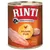 RINTI Singlefleisch Huhn Pur -kanafileet, 1 Protein Single, viljaton. Etiketissä kanan kuva ja teksti saksaksi.