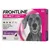 Frontline Tri-Act soluzione spot-on per cani 20–40 kg, 3 x 4 ml. Pulci e zecche, mosche cavalline, flebotomi, zanzare. Non usare nei gatti. Fipronil 270,4 mg, permetrina 2019,2 mg.
