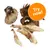 Dried animal chews with fur and without, shown on white background. Orange badge top right reads: Try now! Dried animal chews with fur and without, shown on white background. Orange badge top right reads: Try now!