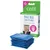 Catit Magic Blue rezerve pentru litiere, reduce mirosul de amoniac cu 80%, ambalaj cu pisică și paduri albastre.