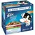 Purina Felix Délicieux Duos cat food, 24 sachets, in jelly with vegetables. Visible text in German and French. Image shows a black and white cat and a bowl of food on the box.
