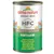 Konzerva almo nature HFC Natural, text: pet food + amore, CAT FOOD MADE WITH NATURAL INGREDIENTS ORIGINALLY FIT FOR HUMAN CONSUMPTION, TUNA WITH CORN, více jazyků na obalu.