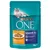 Purina ONE Senior 7+ våtfoder för katt, 85 g. Bild på maträtt med kyckling och gröna bönor. Text: 'Hjälper vitalfunktioner', 'Starkt hjärta'. Ingen tillsats av konstgjorda ämnen.