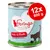 Feringa Huhn & Forelle, 12×800 g. Text na obale: Mit viel Liebe wie hausgemacht!, mit Kartoffel und Petersilie. Ilustrácia mačky a klbka. Text v nemčine.