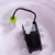 Schwarze Wasserpumpe mit Kabel und grünem Anschluss, geeignet für den Einsatz in einem Behälter. Aufkleber zeigt technische Details wie Modellnummer JP-820 und maximale Temperatur von 35°C.