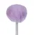 Boule en tissu peluche violet montée sur un ressort métallique visible, sans marque apparente.