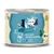 catz finefood Bio N°513, BIO-LACHS ORGANIC SALMON, Bio-merkintä. Säilykepurkki, jossa sininen etiketti ja perhoskuvioita.