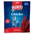 RINTI Chicko, 170 g, mit 100% Rind, herzhafte Rindstreifen. Mention 'wenig Fett ohne Zucker' en haut à droite. Texte en allemand.
