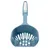 Blue litter scoop with ergonomic handle and white paw motif, suitable for cat litter. Slots for easy separation of waste and clean granules.