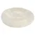 Round, plush, cream-coloured pet bed with raised edges and a soft, fluffy surface, shown from above to display its shape and texture. Round, plush, cream-coloured pet bed with raised edges and a soft, fluffy surface, shown from above to display its shape and texture.