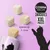 COSMA PURE LOVE SNACKIES XXL PIECES, cubes de friandises pour chat, taille indiquée 9–16 mm, boîte avec silhouette de chat noire visible.