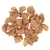 Morceaux de friandises brunes déshydratées pour animaux, sans emballage ni marque visible, texture fibreuse apparente.