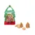 Pose i juletræsform med teksten Dog snacks og Merry Christmas, ved siden af hundekiks formet som julemotiver. Pose i juletræsform med teksten Dog snacks og Merry Christmas, ved siden af hundekiks formet som julemotiver.