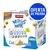 Caja de snacks para gatos animonda Milkies Selection, incluye 6 sobres de 30 g: 2 Harmony, 2 Fresh, 1 Wellness, 1 Balance. Oferta de prueba visible en círculo azul.