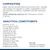 Összetétel és analitikai alkotórészek angol nyelven: hús, állati származékok (csirke 10%), gabonafélék, zöldségek (1,5%), fehérje 4,3%, zsír 3,4%, nedvesség 81,3%, vitamin A, D3.