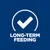 Long-term feeding approved, indicated by a tick symbol and the words 'long-term feeding'.