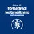 Bidrar till förbättrad matsmältning, näringsupptag. Text och ikon med mage på blå bakgrund.