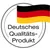 Deutsches Qualitäts-Produkt (текст на немски език) с изображение на германското знаме. Надписът показва, че продуктът е с немско качество.