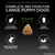 Complete dry food for large puppy dogs, 10.5 mm gennemsnitlig kroketstørrelse, no added colourants, high protein, high nutrient absorption, highly digestible. Tekst på engelsk.