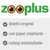 zooplus. diseño original, con papel crepitante, catnip estimulante