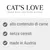 CAT'S LOVE. Feine Kost für feine Katzen. Alto contenuto di carne, senza cereali, made in Austria. Nota: parte del testo è in tedesco.