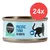 Lata de comida para gatos Cosma Pure Love Nature Pacific Tuna in Broth, pack de 24 unidades. Etiqueta con silueta de gato y texto en inglés visible. Lata de comida para gatos Cosma Pure Love Nature Pacific Tuna in Broth, pack de 24 unidades. Etiqueta con silueta de gato y texto en inglés visible.