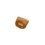Close-up of a brown snack with soft white filling, suitable as a treat or supplement for pets.