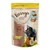 Feringa Crunchy Bites z wołowiną, bezzbożowa receptura, dla dorosłych kotów. Opakowanie przedstawia czarnego kocura i motyw serca. Waga: 80g.