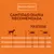 Nature’s Variety. Cantidad diaria recomendada por actividad y peso del perro: 10 kg 135–165 g, 20 kg 230–280 g, 30 kg 315–380 g, 40 kg 390–470 g, 55 kg 495–595 g.