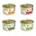 4 variedades: filetes de atún o pollo con verdura o fruta