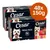 Cesar Mega Pack, 48 x 150g. Két fekete csomagolás kutyás képpel és adagolási információval. Nagy narancssárga címke: 48x 150g.