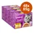 Whiskas Aromatic Selection Délicieuse Volaille, lot de 48 sachets de 85 g. Texte visible : en sauce, avec poulet, canard, dinde et volaille. Image d’un chat gris sur l’emballage.