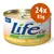 Life Cat natural FILETTI DI POLLO – CHICKEN FILLETS, 24×85g, konzerva s označením 85g na obalu