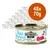 48 lattine da 70 g di Greenwoods Delight Tuna Temptation, ricetta senza cereali, ingredienti limitati, 75% filetto di tonno. Testo visibile solo in inglese.