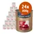 24 lattine da 800 g di animonda GranCarno Single Protein Rind Pur, visibile etichetta con scritta '100% frische Zutaten', '1 Protein Quelle', senza cereali e glutine. 24 lattine da 800 g di animonda GranCarno Single Protein Rind Pur, visibile etichetta con scritta '100% frische Zutaten', '1 Protein Quelle', senza cereali e glutine.