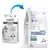 Ancien emballage Forza10 Oto active à gauche, nouvel emballage Forza10 Echo active Canine Formula 4 kg à droite, avec schéma de transition entre les deux sacs. Ancien emballage Forza10 Oto active à gauche, nouvel emballage Forza10 Echo active Canine Formula 4 kg à droite, avec schéma de transition entre les deux sacs.