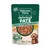 Natures Menu delicious paté, chicken with duck and vegetables. No added colourants or preservatives, with natural ingredients. Bowl-lickingly tasty. Image of food and a dog.