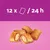 12 Stück pro Tag empfohlen. Abgebildet: knusprige Snacks mit Füllung, goldbraun gebacken.
