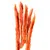 Several dried meat strips in orange-red colour, suitable as a snack or reward for pets.