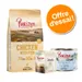 Purizon Adult Cats : croquettes Chicken with Fish 70 % viande/poisson, snacks Chicken, boîte Chicken Fillet with Salmon 200 g. Pastille orange : Offre d’essai !