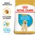 Confezione Royal Canin Puppy Labrador Retriever, crocchetta su misura, sostegno alle difese naturali. Testo visibile: BREED NUTRITION, Crocchetta su misura, Sostegno alle difese naturali.