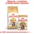 ROYAL CANIN Maine Coon Adult granule a kapsička, text: Přidejte 1 kapsičku k denní dávce granulí. Na obalech obrázek mainské mývalí kočky.